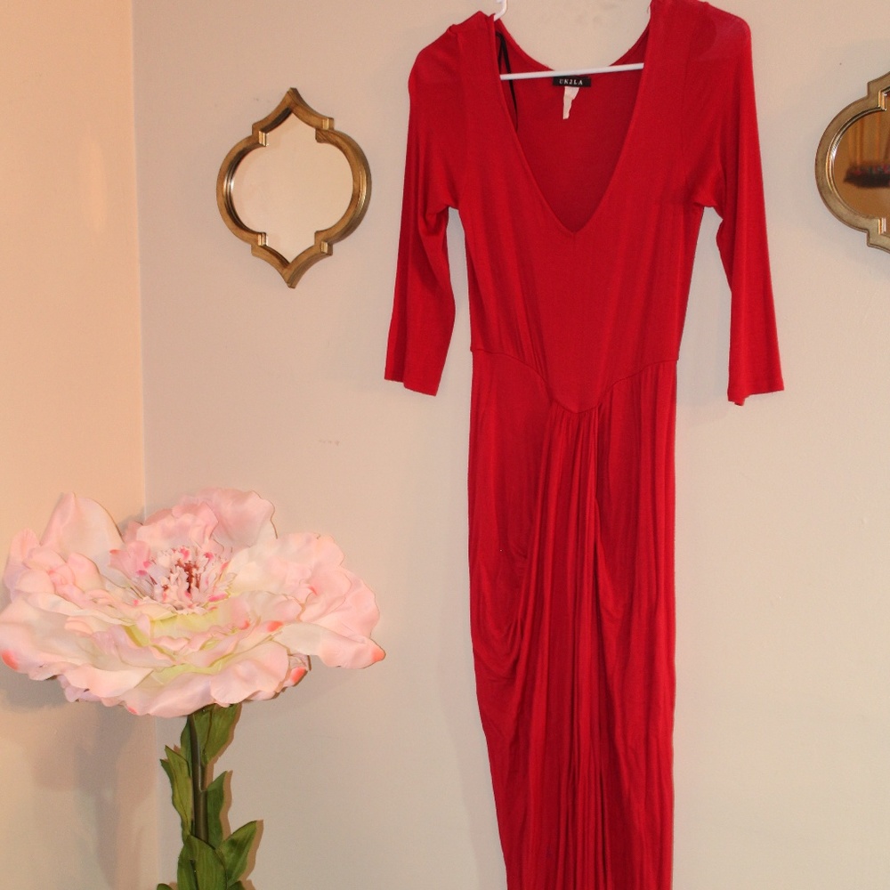 long red dress